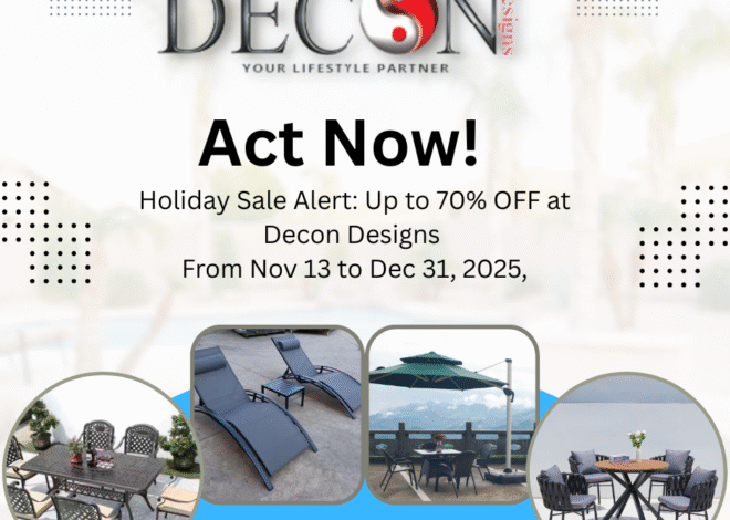 Holiday Sale Alert: Up to 70% OFF at Decon Designs – Act Now!