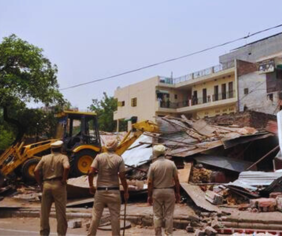 GMADA Demolishes Illegal Furniture Market in New Chandigarh, Reinforcing Urban Regulations