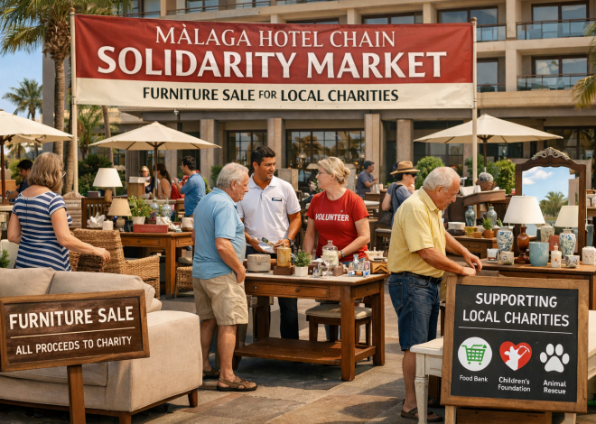 Malaga Hotel Chain Hosts Solidarity Market to Sell Furniture and Support Local Charities