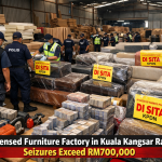 Unlicensed Furniture Factory in Kuala Kangsar Raided, Seizures Exceed RM700,000