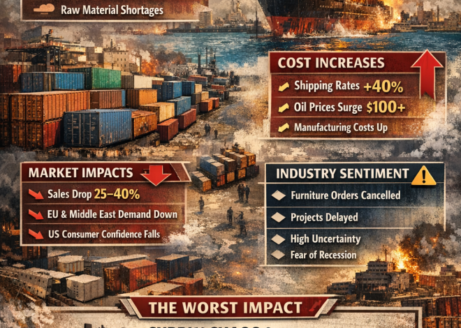 Global Furniture Industry Hit by Geopolitical Shock