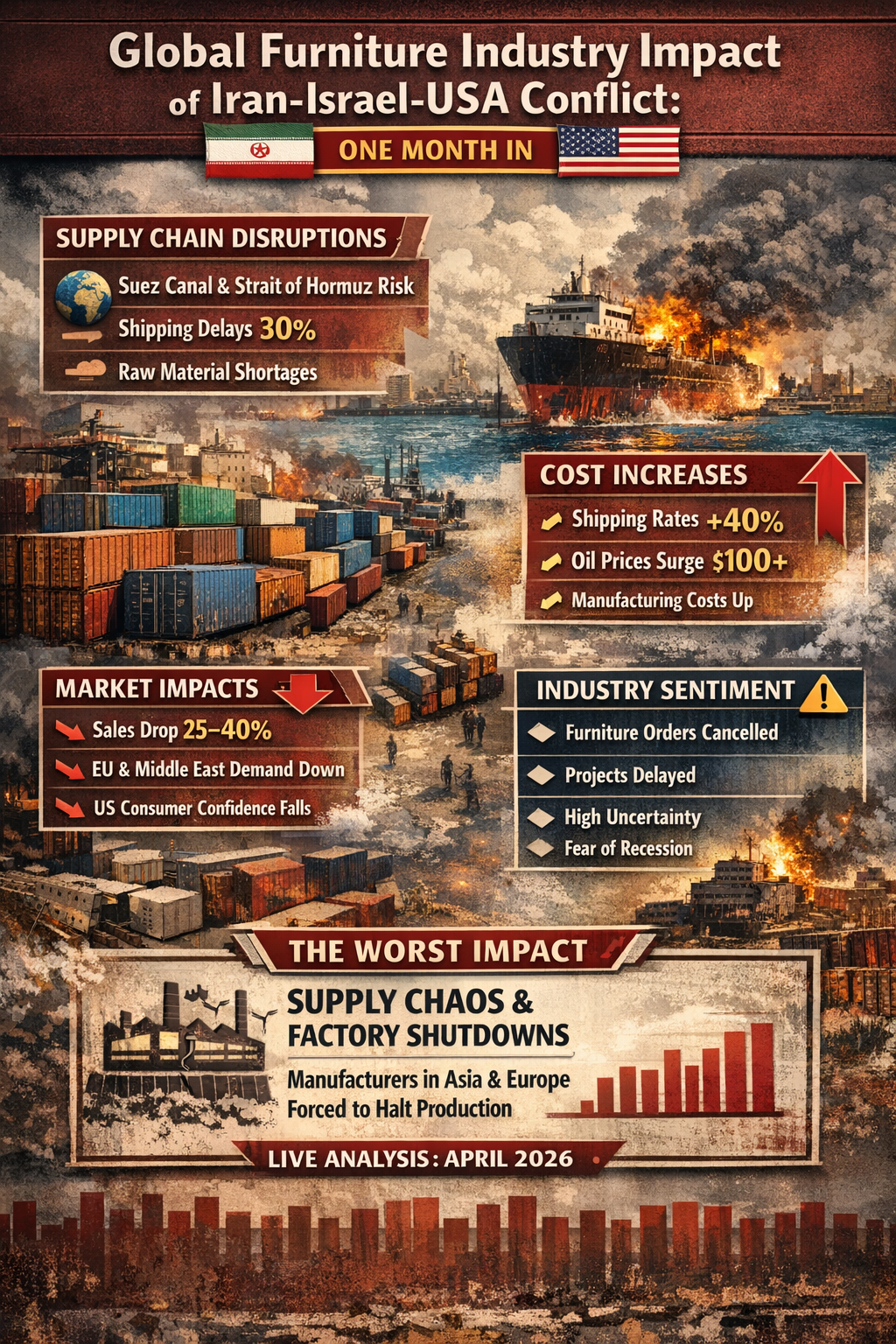 Global Furniture Industry Hit by Geopolitical Shock