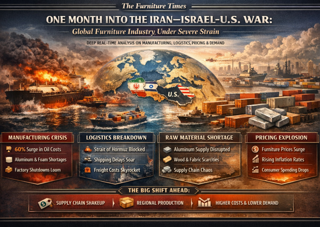 One Month Into the Iran–Israel–U.S. War: Global Furniture Industry Under Severe Strain