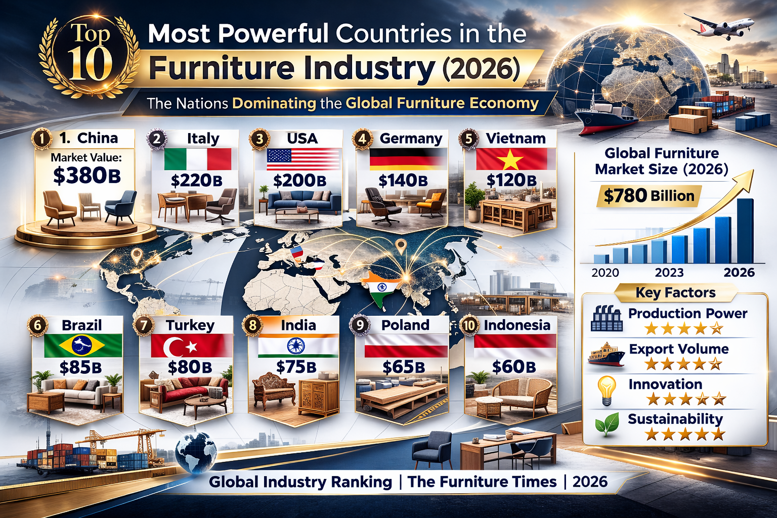 Top 10 Most Powerful Countries in the Furniture Industry (2026)