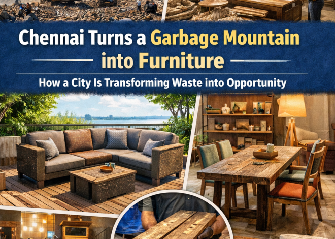 Chennai Turns a Garbage Mountain into Furniture