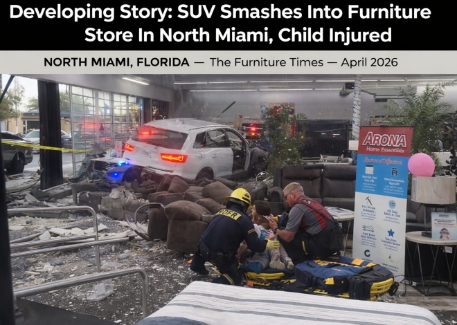Developing Story: Suv Smashes Into Furniture Store In North Miami, Child Injured