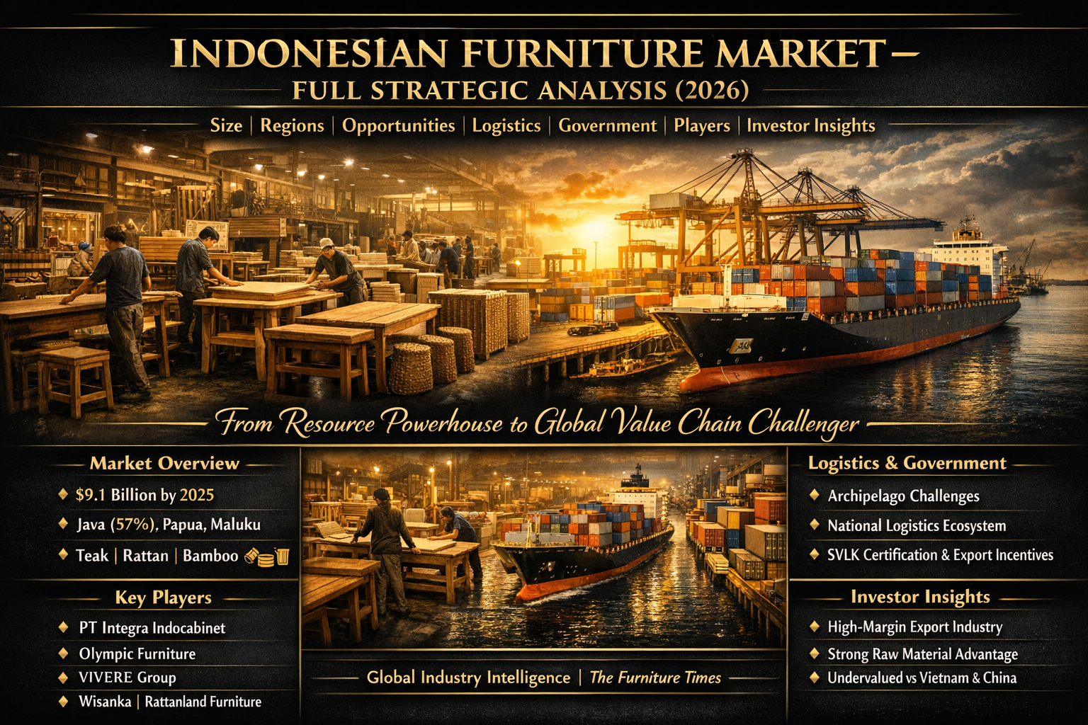 Indonesian Furniture Market – Full Strategic Analysis (2026)