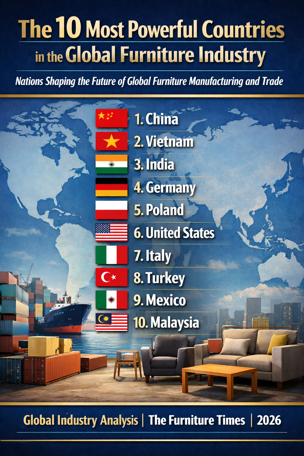 The 10 Most Powerful Countries in the Global Furniture Industry