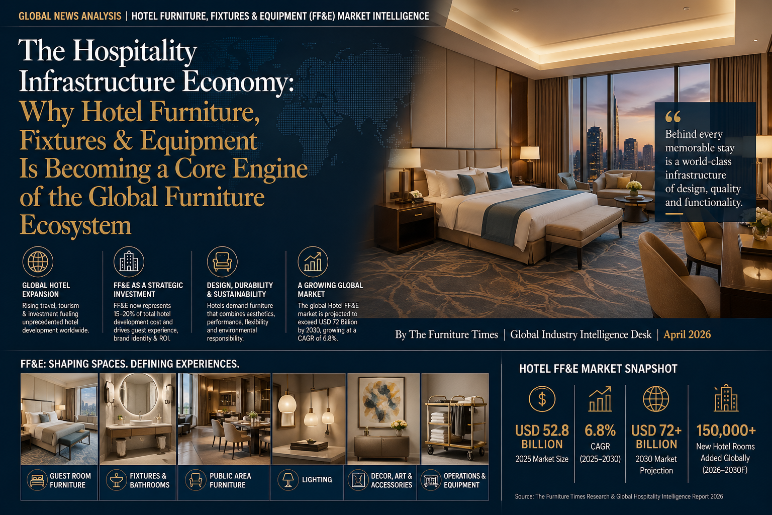The Hospitality Infrastructure Economy: Why Hotel Furniture, Fixtures & Equipment Is Becoming a Core Engine of the Global Furniture Ecosystem