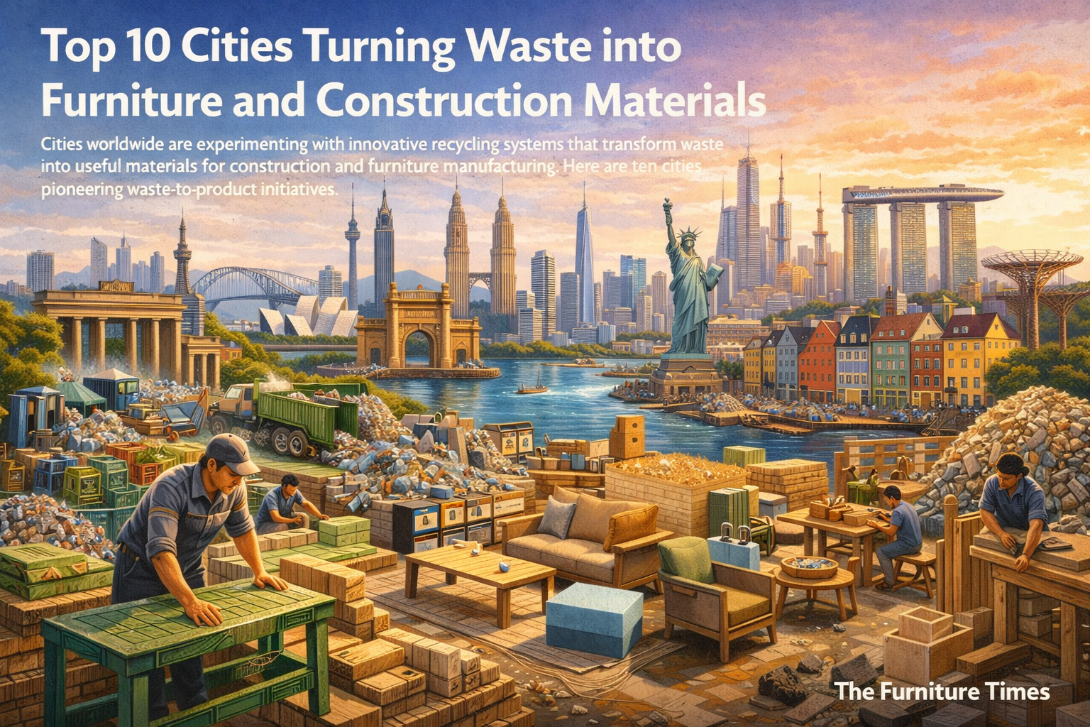 Top 10 Cities Turning Waste into Furniture and Construction Materials