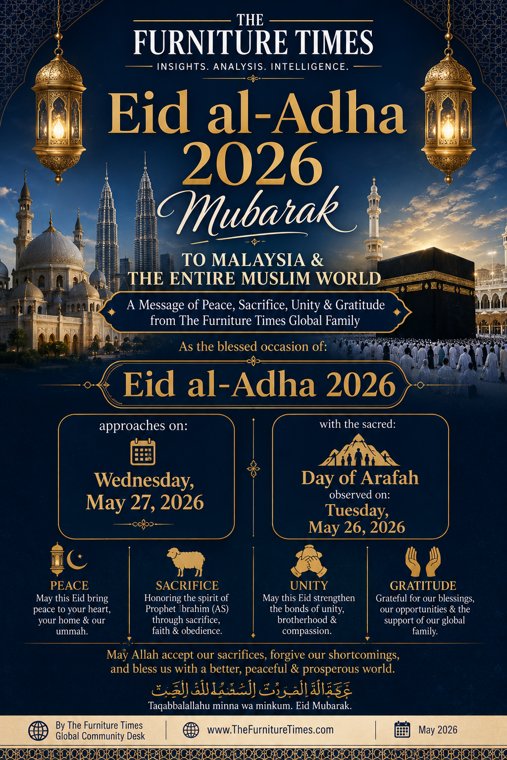 Eid al-Adha 2026 Mubarak to Malaysia & the Entire Muslim World