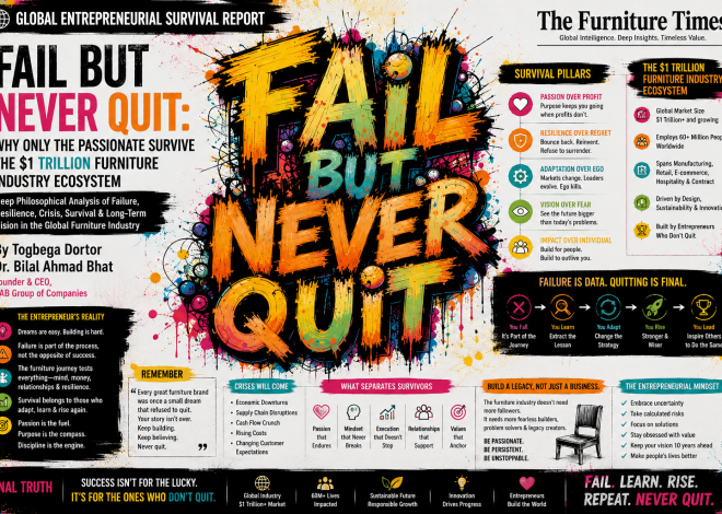 Fail But Never Quit: Why Only the Passionate Survive the $1 Trillion Furniture Industry Ecosystem