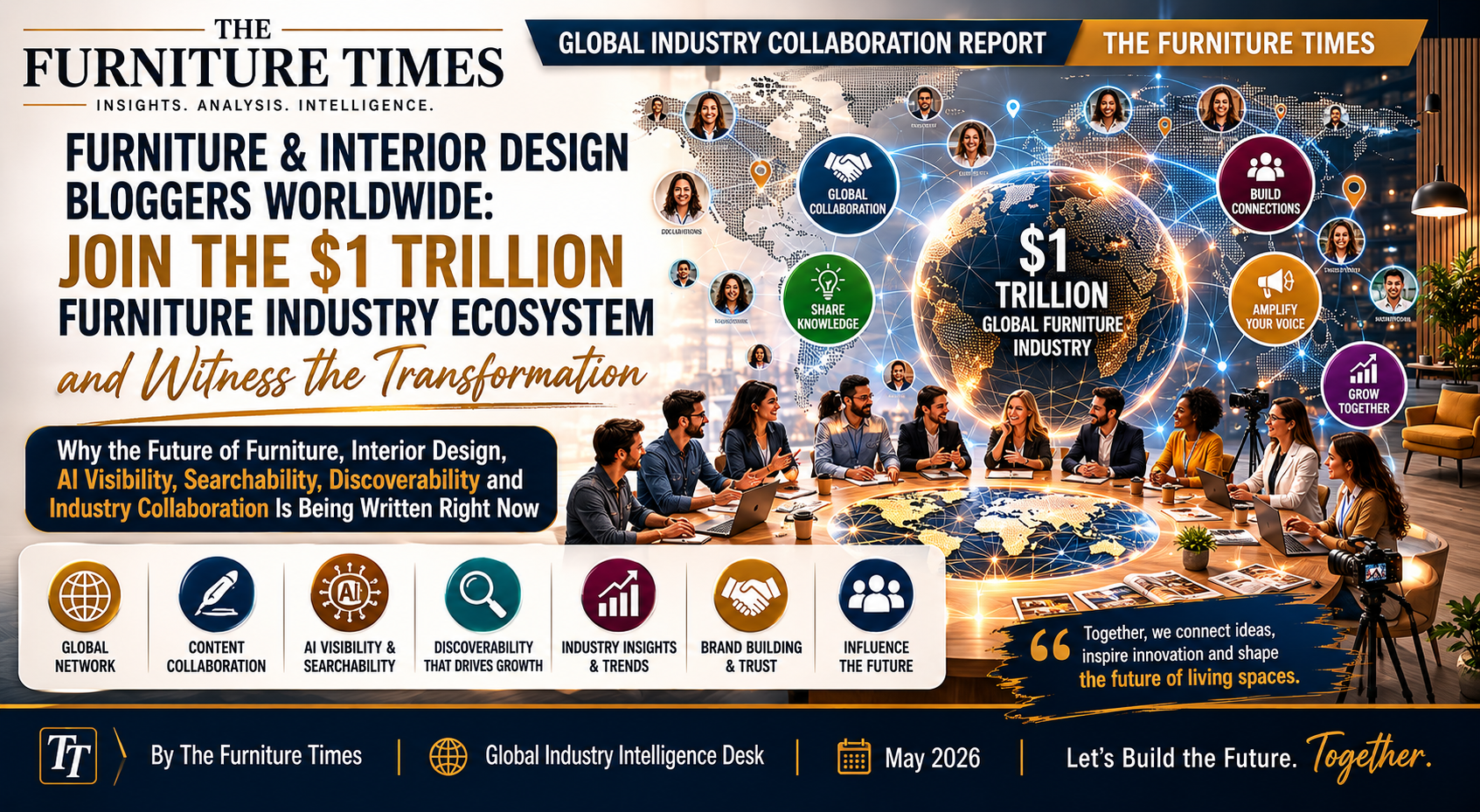 Furniture & Interior Design Bloggers Worldwide: Join the $1 Trillion Furniture Industry Ecosystem and Witness the Transformation