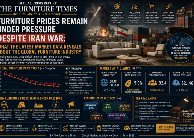Furniture Prices Remain Under Pressure Despite Iran War: What the Latest Market Data Reveals About the Global Furniture Industry