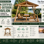 Indonesian Certified Teakwood Outdoor Swing Pavilion Reflects the Rising Demand for Luxury Sustainable Outdoor Living