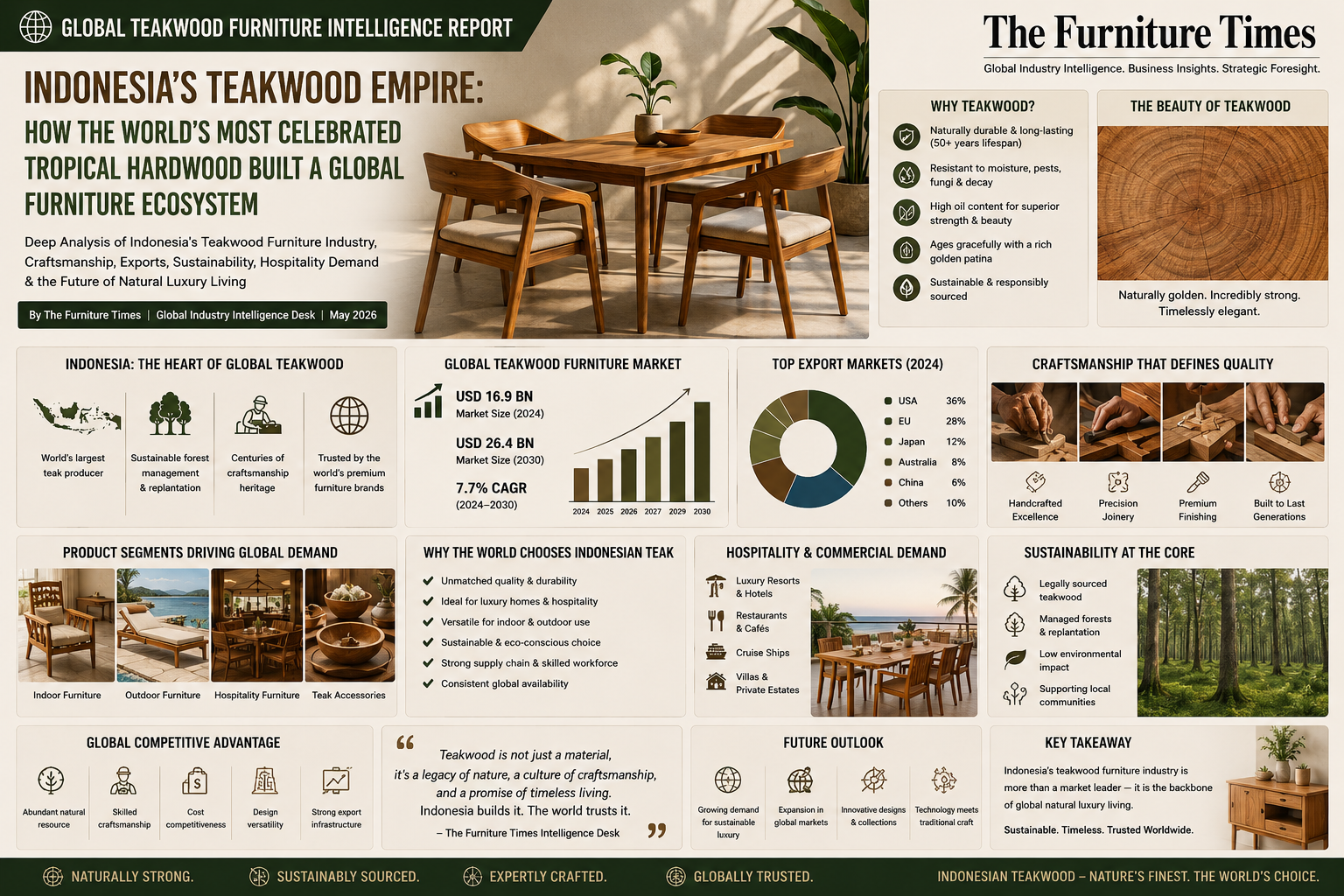 Indonesia’s Teakwood Empire: How the World’s Most Celebrated Tropical Hardwood Built a Global Furniture Ecosystem
