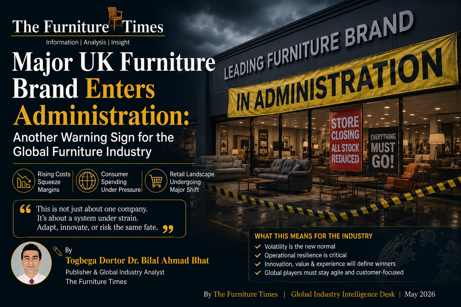 Major UK Furniture Brand Enters Administration: Another Warning Sign for the Global Furniture Industry