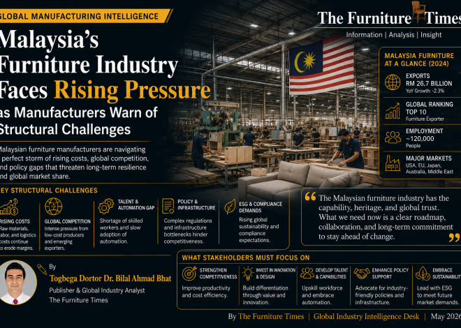 Malaysia’s Furniture Industry Faces Rising Pressure as Manufacturers Warn of Structural Challenges
