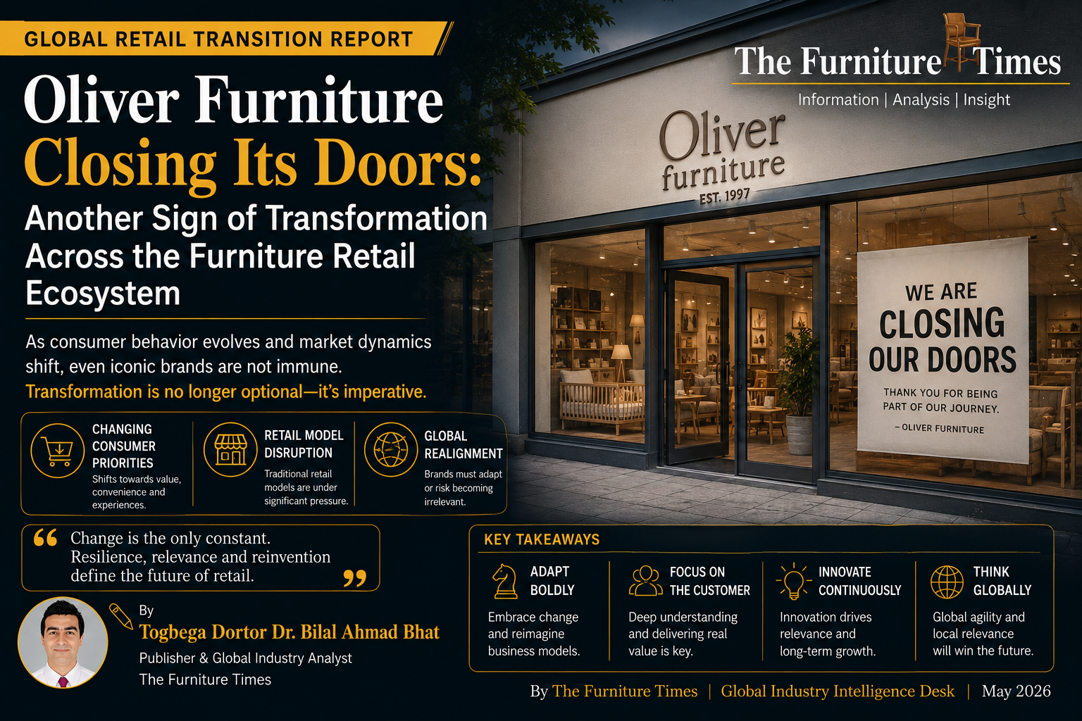 Oliver Furniture Closing Its Doors: Another Sign of Transformation Across the Furniture Retail Ecosystem
