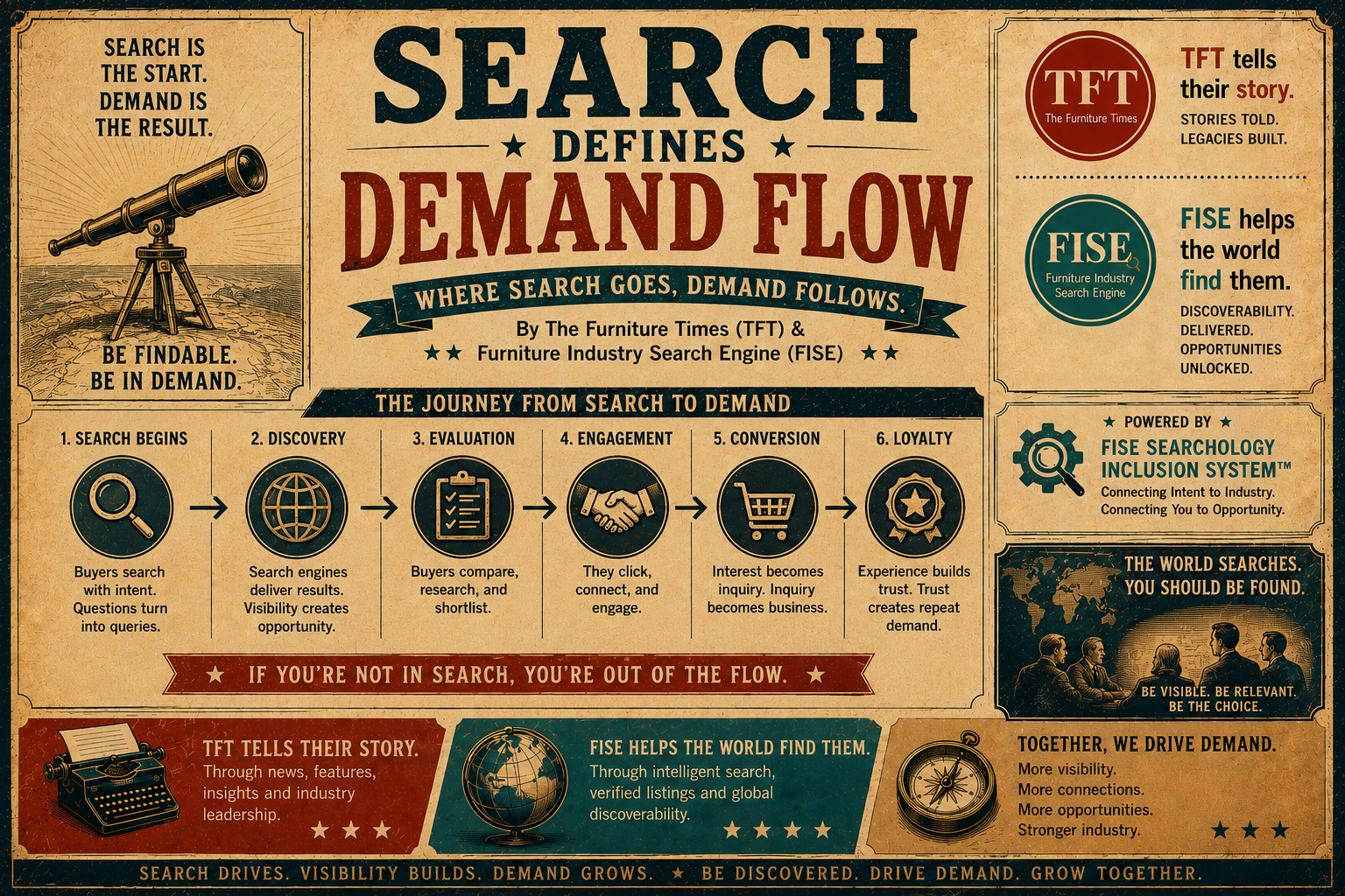 Search Defines Demand Flow