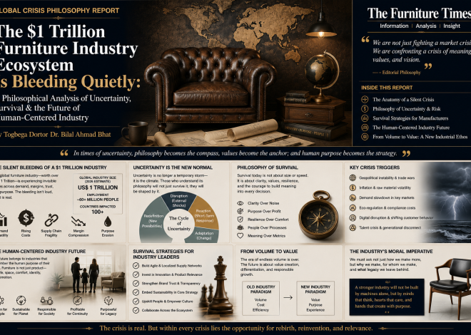 The $1 Trillion Furniture Industry Ecosystem Is Bleeding Quietly: A Philosophical Analysis of Uncertainty, Survival & the Future of Human-Centered Industry