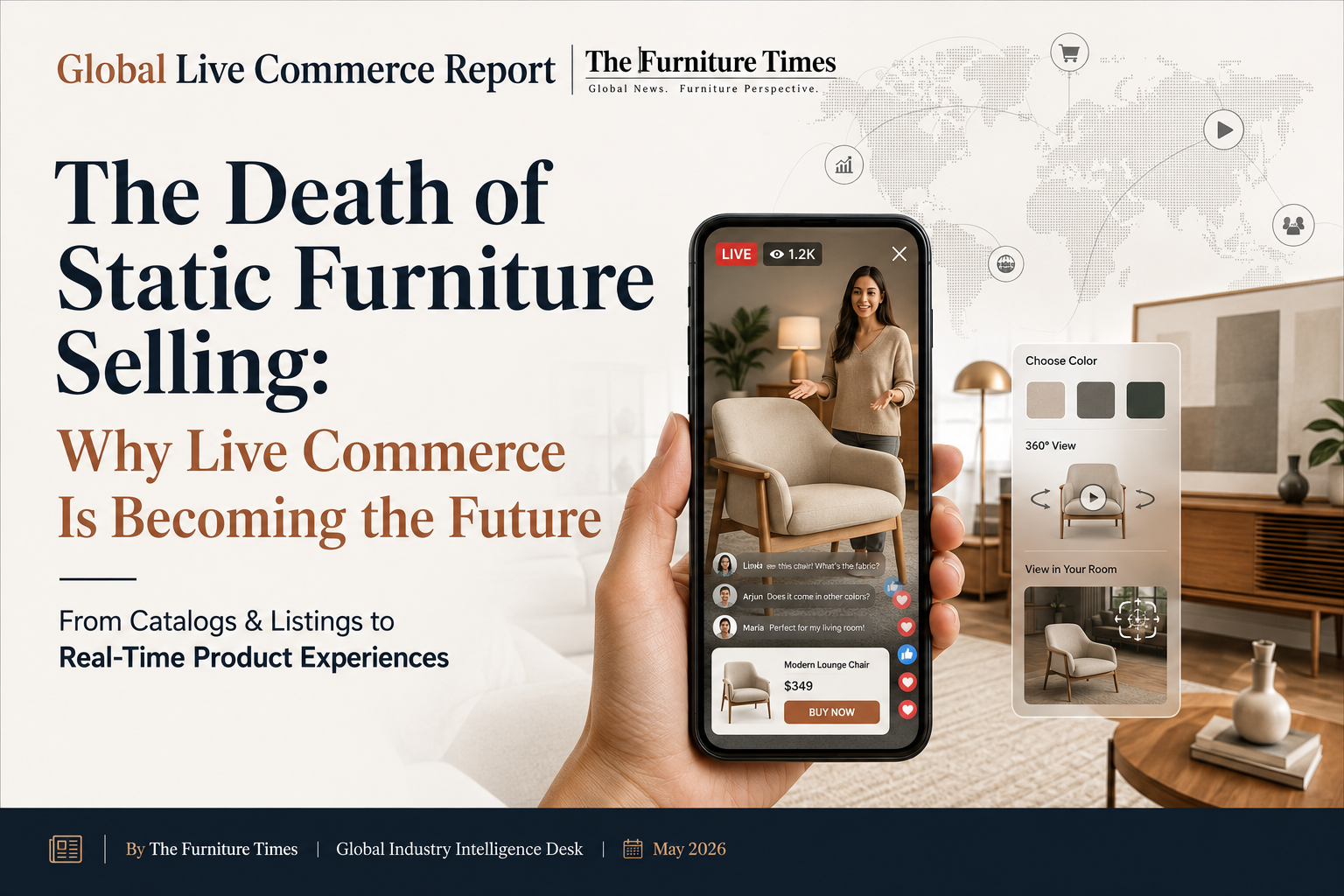 The Death of Static Furniture Selling: Why Live Commerce Is Becoming the Future