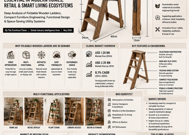 The Folding Ladder Revolution: Why Multi-Functional Wooden Step Ladders Are Becoming Essential in Modern Homes, Retail & Smart Living Ecosystems