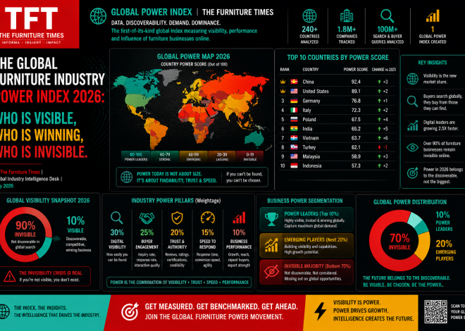 The Global Furniture Industry Power Index 2026: Who Is Visible, Who Is Winning, Who Is Invisible