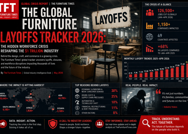 The Global Furniture Layoffs Tracker 2026: The Hidden Workforce Crisis Reshaping the $1 Trillion Industry