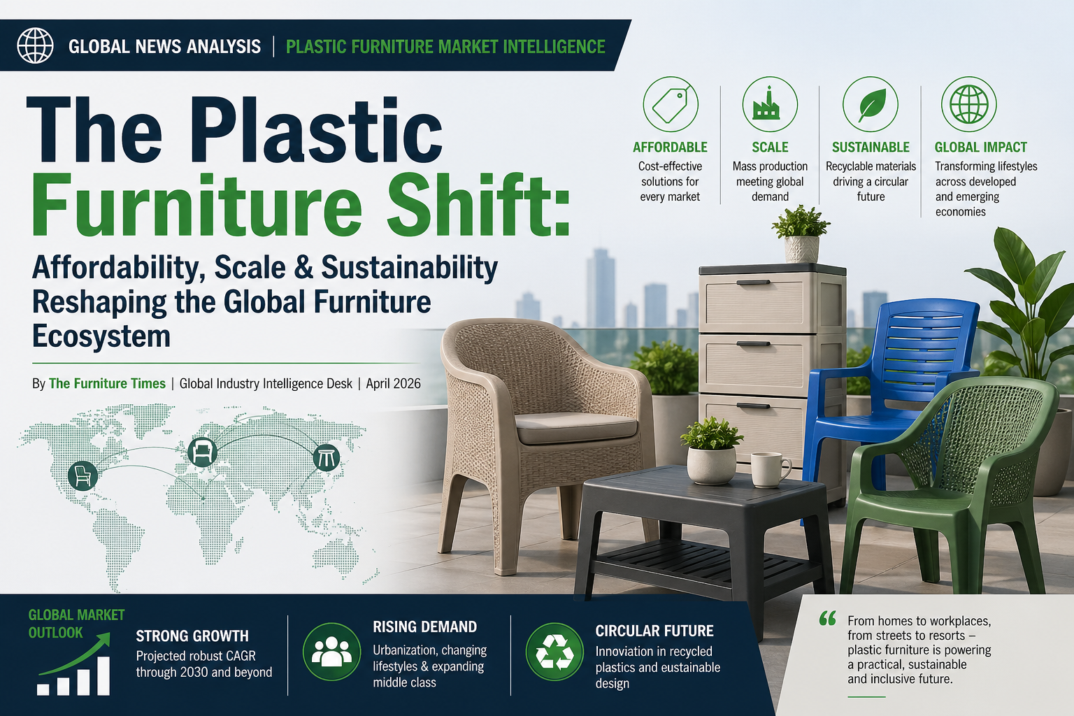 The Plastic Furniture Shift: Affordability, Scale & Sustainability Reshaping the Global Furniture Ecosystem