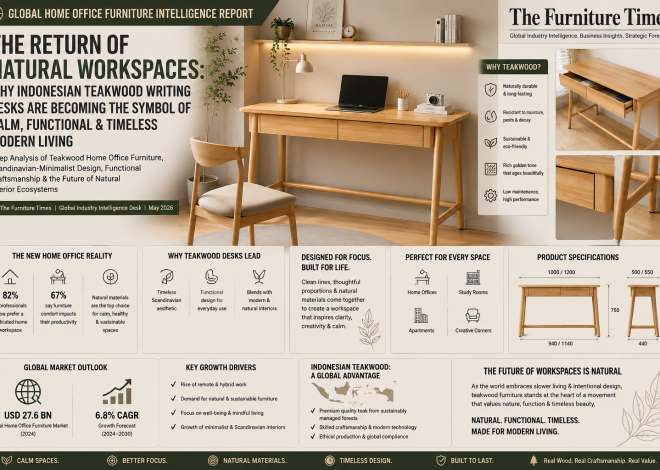 The Return of Natural Workspaces: Why Indonesian Teakwood Writing Desks Are Becoming the Symbol of Calm, Functional & Timeless Modern Living