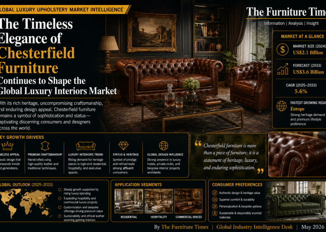 The Timeless Elegance of Chesterfield Furniture Continues to Shape the Global Luxury Interiors Market