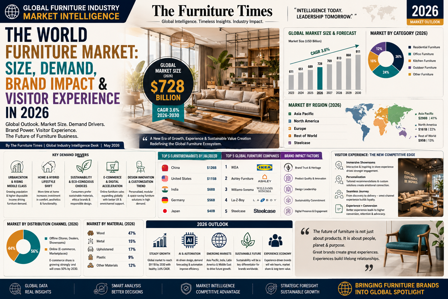 The World Furniture Market: Size, Demand, Brand Impact & Visitor Experience in 2026