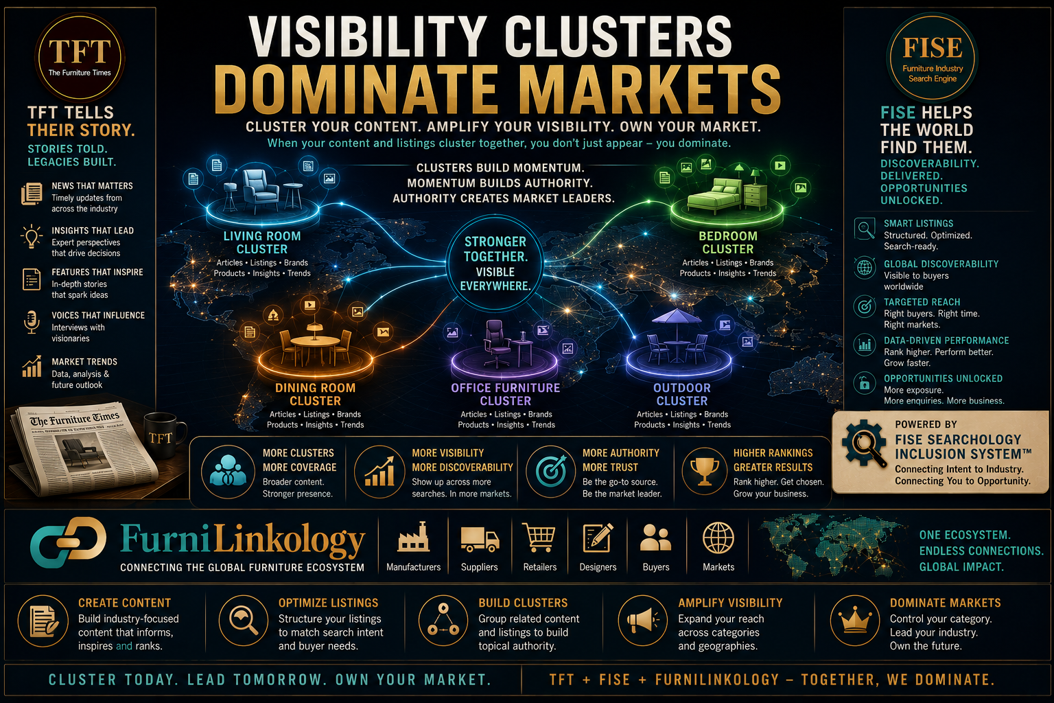 Visibility Clusters Dominate Markets