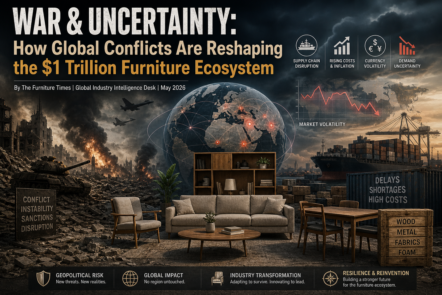 War & Uncertainty: How Global Conflicts Are Reshaping the $1 Trillion Furniture Ecosystem