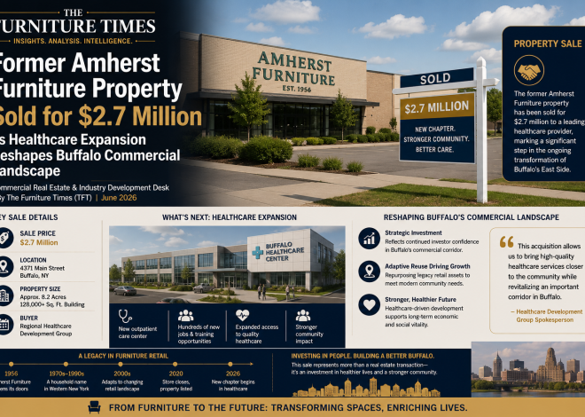 Former Amherst Furniture Property Sold for $2.7 Million as Healthcare Expansion Reshapes Buffalo Commercial Landscape