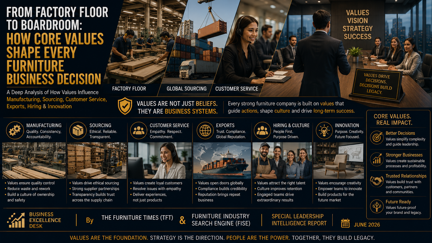 From Factory Floor to Boardroom: How Core Values Shape Every Furniture Business Decision