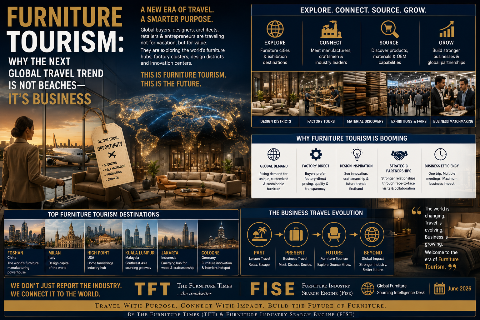 Furniture Tourism: Why the Next Global Travel Trend Is Not Beaches—It’s Business