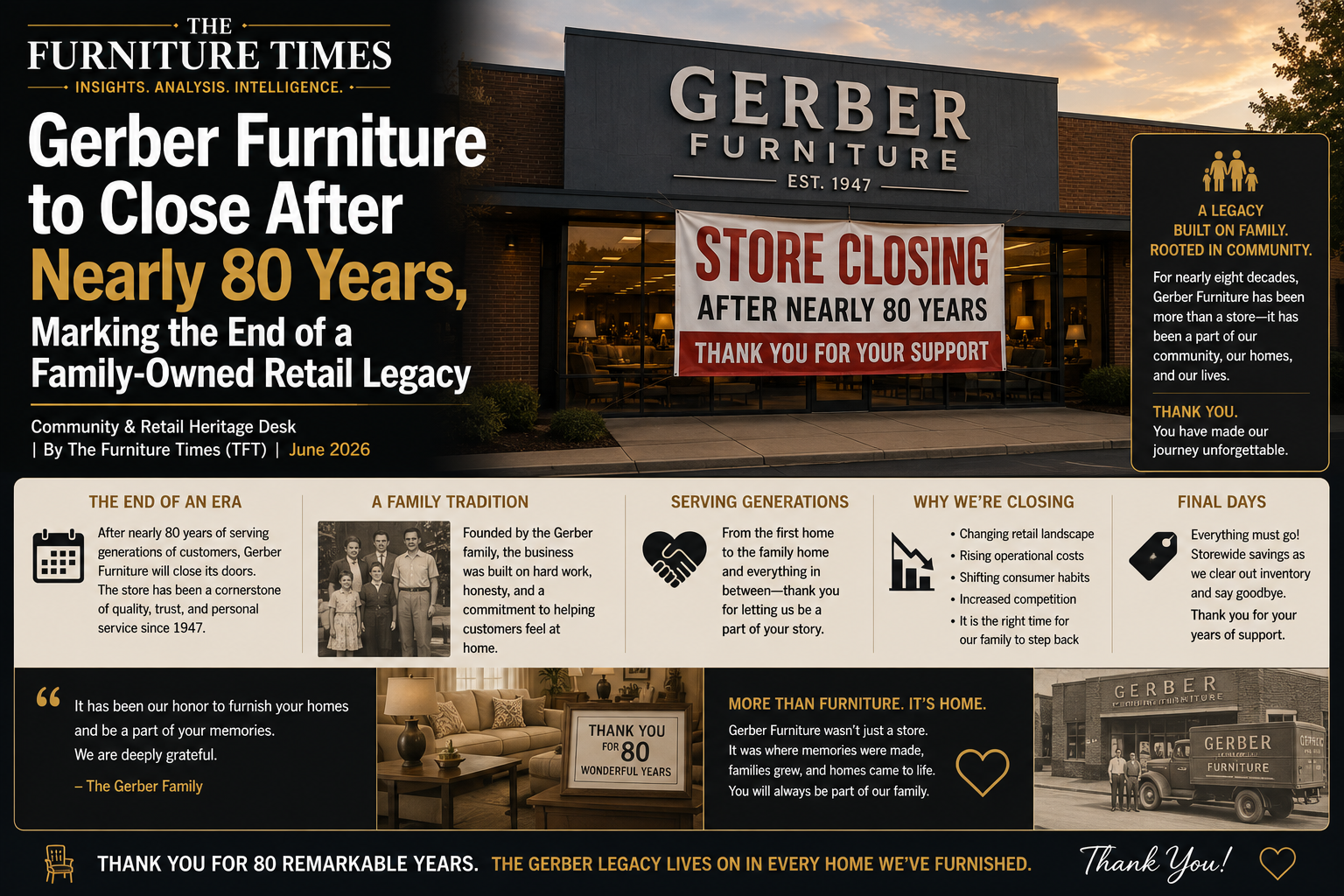 Gerber Furniture to Close After Nearly 80 Years, Marking the End of a Family-Owned Retail Legacy