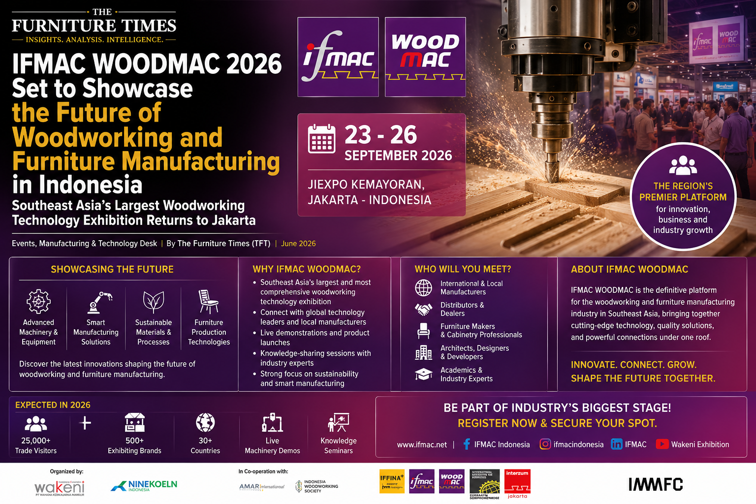 IFMAC WOODMAC 2026 Set to Showcase the Future of Woodworking and Furniture Manufacturing in Indonesia