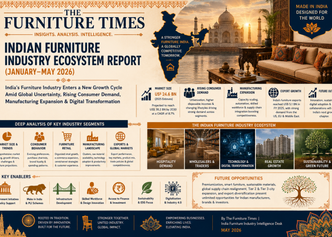 India’s Furniture Industry Enters a New Growth Cycle Amid Global Uncertainty, Rising Consumer Demand, Manufacturing Expansion & Digital Transformation