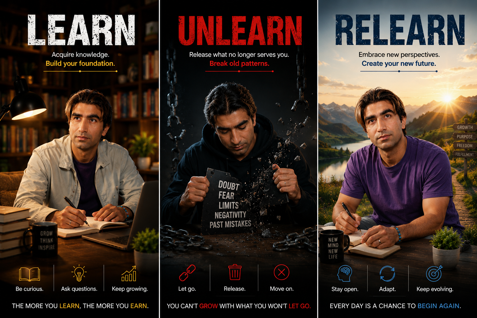 Learn – Unlearn – Relearn