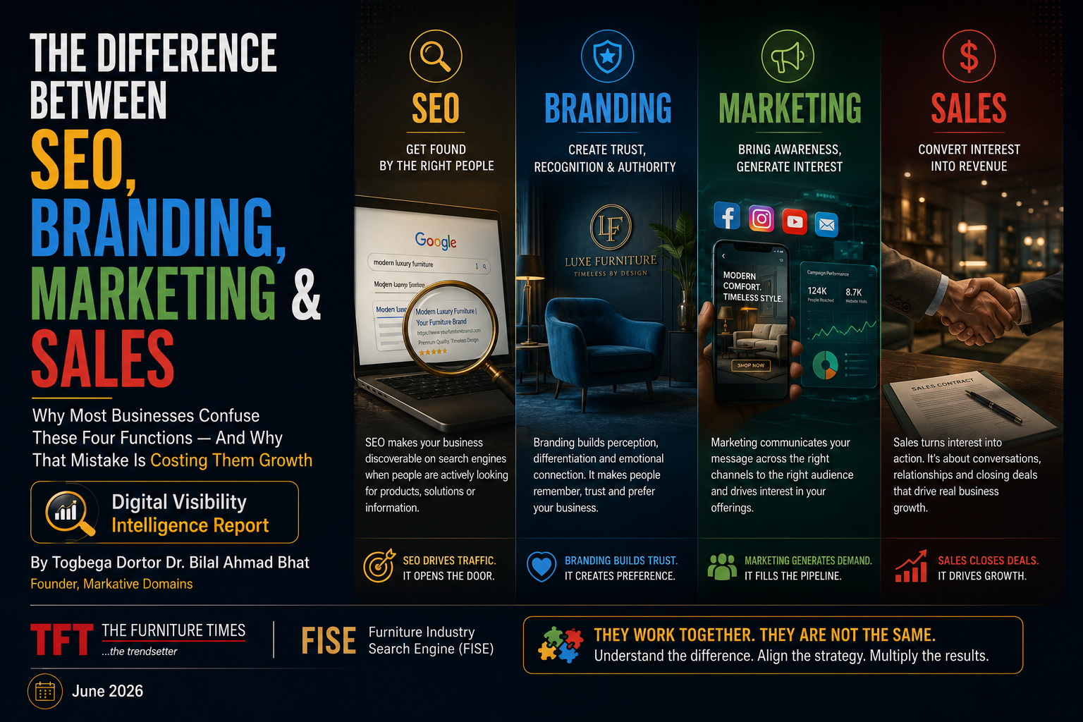 The Difference Between SEO, Branding, Marketing & Sales