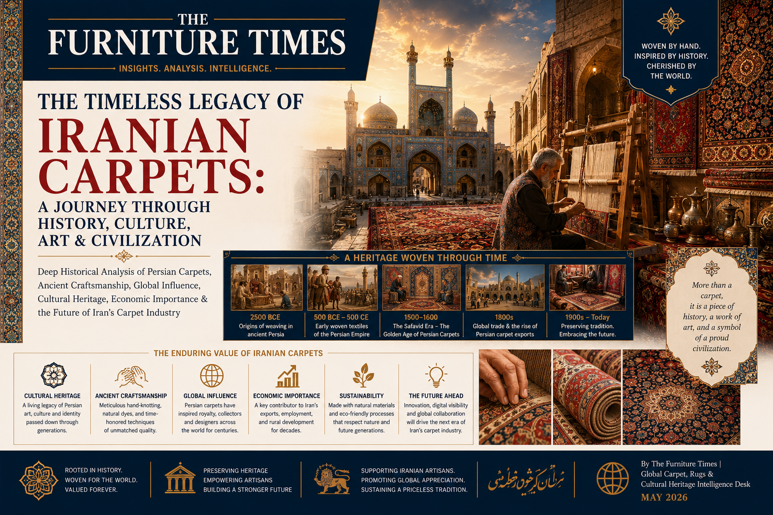 The Timeless Legacy of Iranian Carpets: A Journey Through History, Culture, Art & Civilization