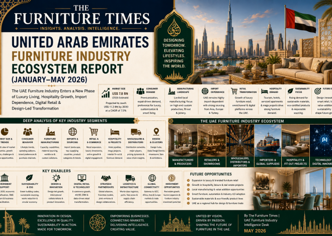 The UAE Furniture Industry Enters a New Phase of Luxury Living, Hospitality Growth, Import Dependence, Digital Retail & Design-Led Transformation