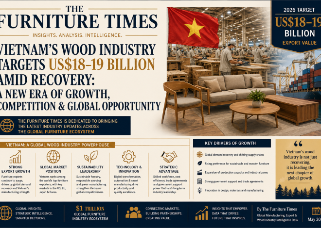 Vietnam’s Wood Industry Targets US$18–19 Billion Amid Recovery: A New Era of Growth, Competition & Global Opportunity