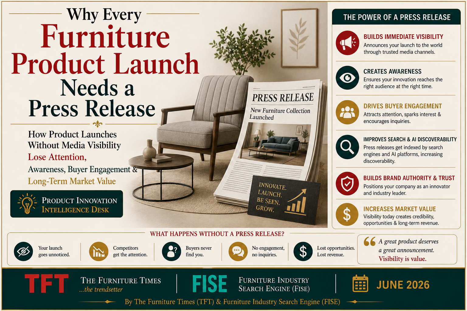 Why Every Furniture Product Launch Needs a Press Release