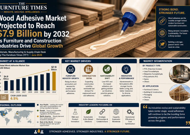 Wood Adhesive Market Projected to Reach $7.9 Billion by 2032 as Furniture and Construction Industries Drive Global Growth
