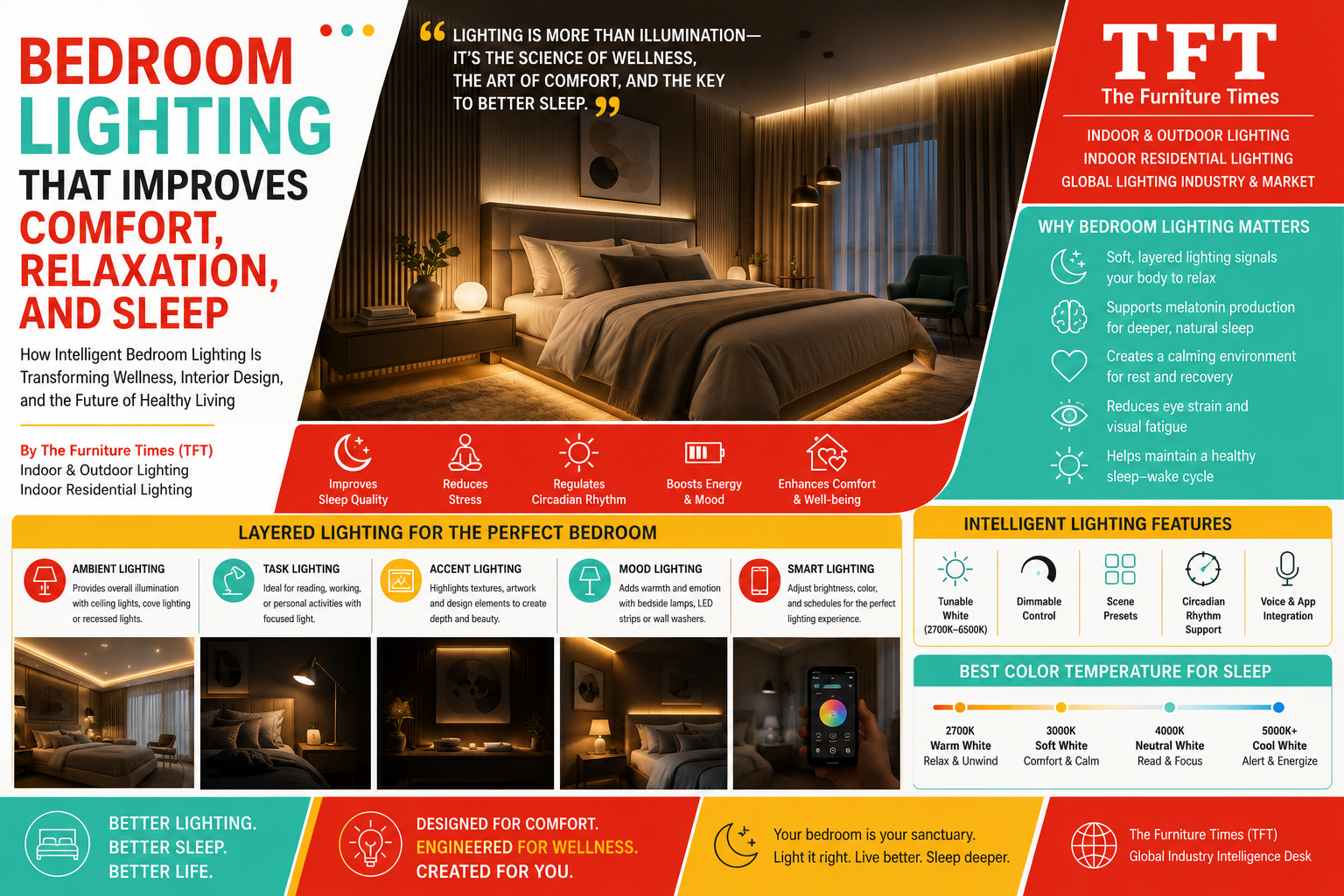 Bedroom Lighting That Improves Comfort, Relaxation, and Sleep