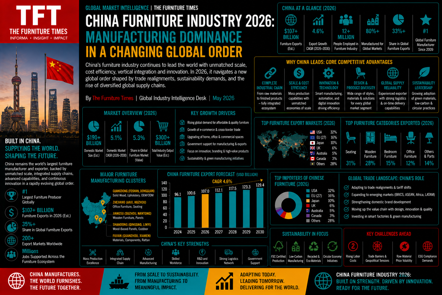 China Furniture Industry 2026: Manufacturing Dominance in a Changing Global Order